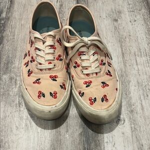 J Crew cherry sneakers size 8.5